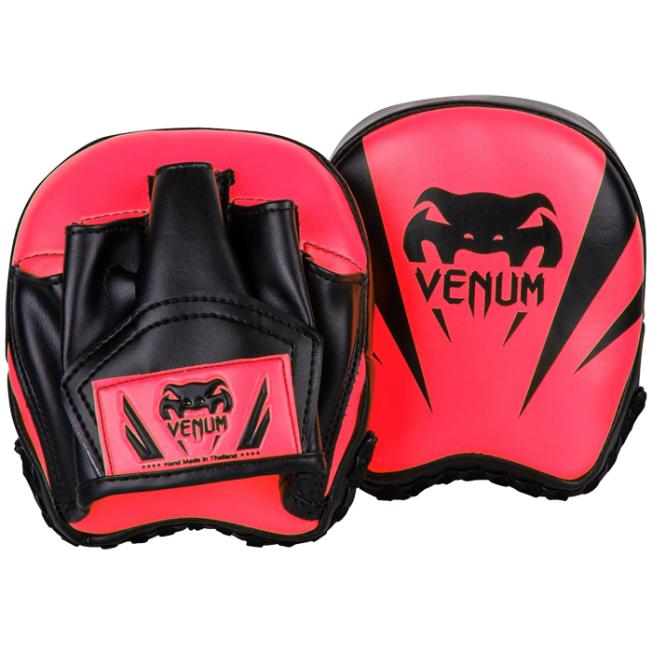 Боксерские фокус-лапы Venum Elite - Neo Pink