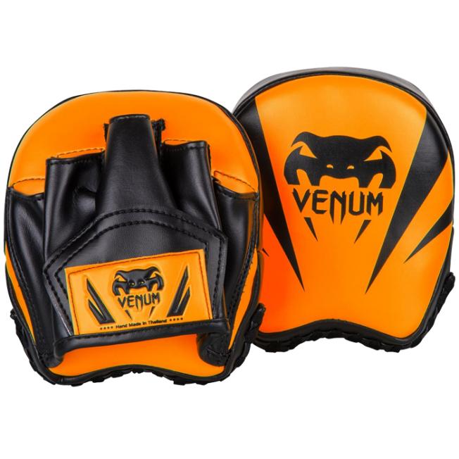 Боксерские фокус-лапы Venum Elite - Neo Orange