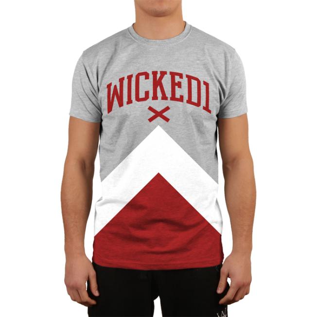 Футболка Wicked One Swift - Grey/White/Red