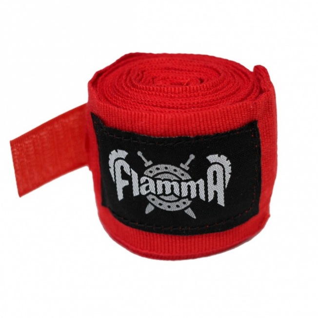 Бинты боксерские Flamma - Red (4m)