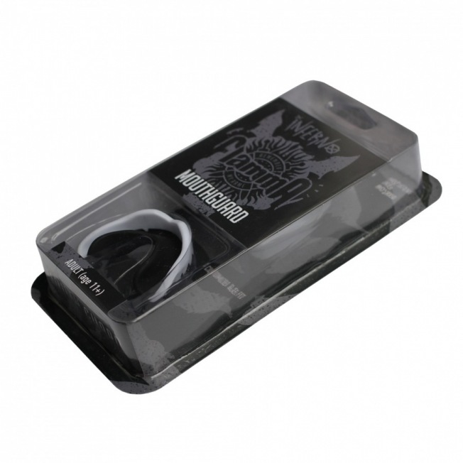 Капа боксерская Flamma Inferno - Black/White | Фото 2