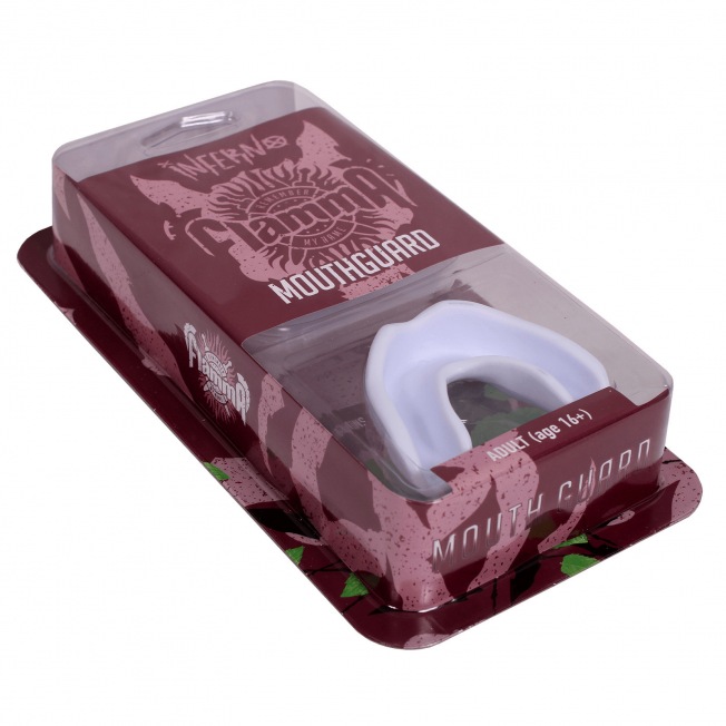 Капа боксерская Flamma Inferno - White | Фото 4