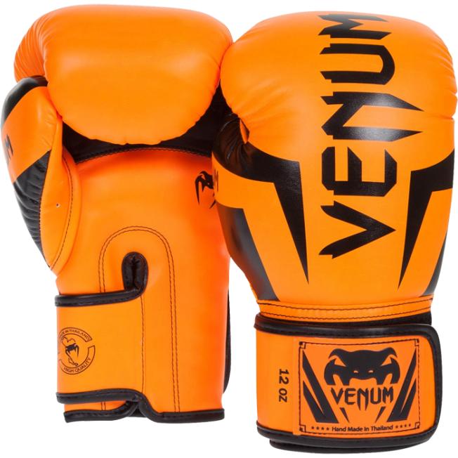 Боксерские перчатки Venum Elite - Neo Orange