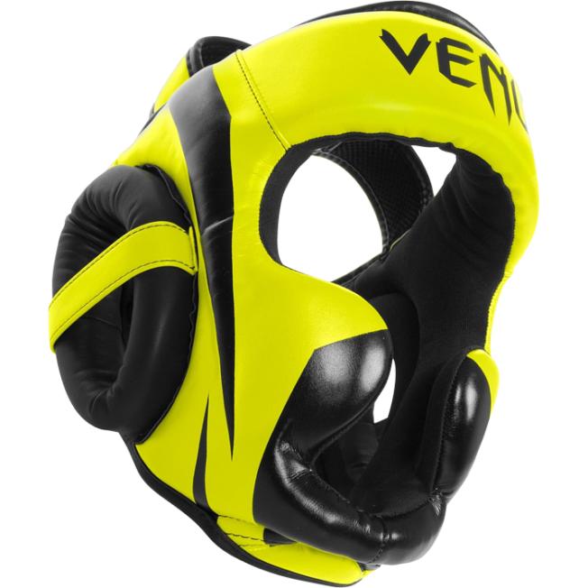 Боксерский шлем Venum Elite - Neo Yellow
