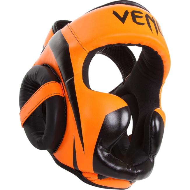 Боксерский шлем Venum Elite - Neo Orange
