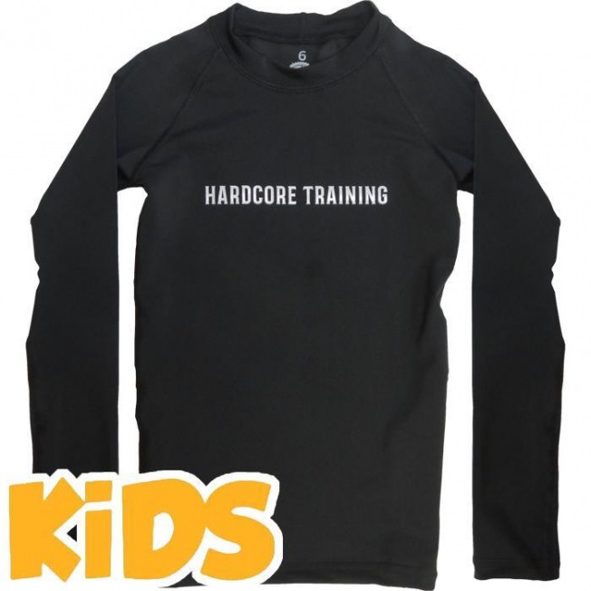 Детский рашгард Hardcore Training - Black