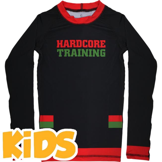 Детский рашгард Hardcore Training Red-Green | Фото 3