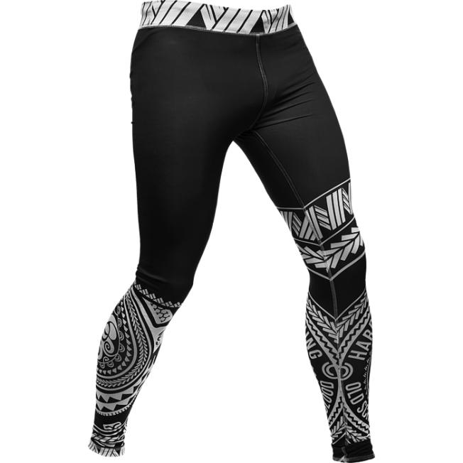 Компрессионные штаны Hardcore Training Ta Moko Black | Фото 1