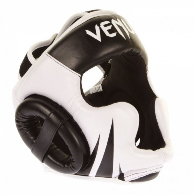 Шлем боксерский Venum Challenger 2.0 - Black/White | Фото 2