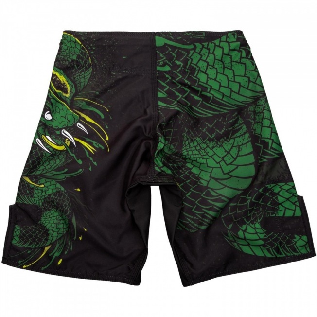 Детские шорты для единоборств Venum Green Viper - Black/Green | Фото 1