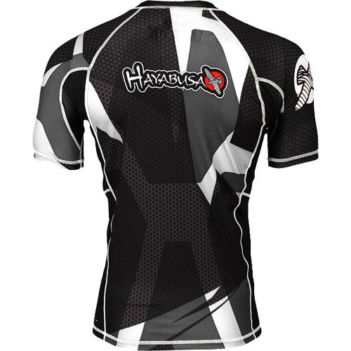 Рашгард Hayabusa Metaru 47 Silver Shortsleeve - Black/White | Фото 1