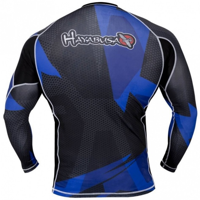 Рашгард Hayabusa Metaru 47 Silver Longsleeve - Black/Blue | Фото 2