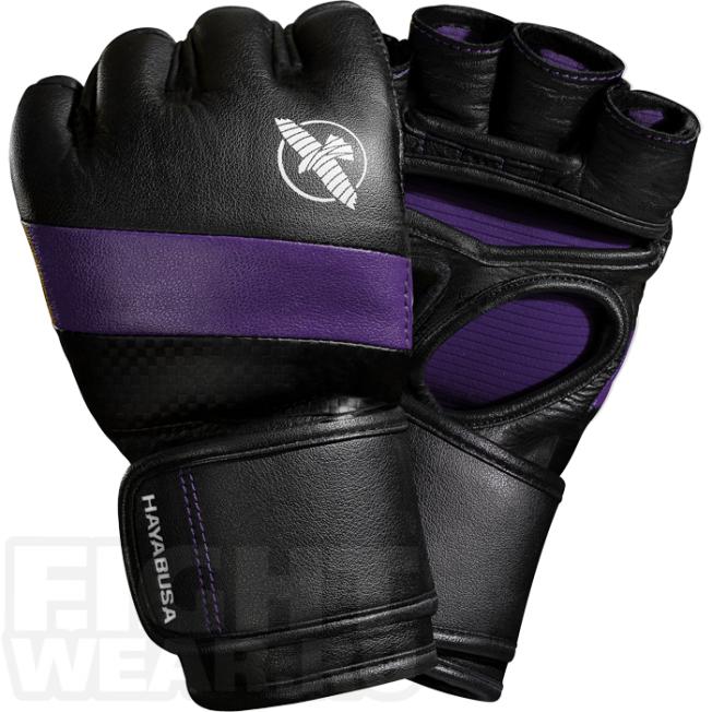 Перчатки ММА Hayabusa T3 4oz - Black/Purple