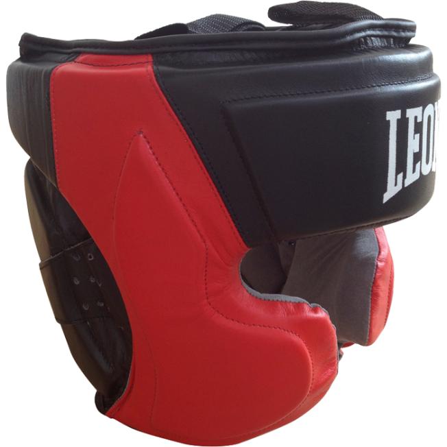 Боксерский шлем Leone Professional - Black/Red