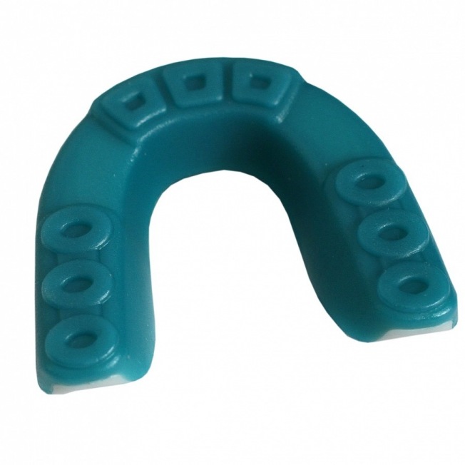 Детская боксерская капа Flamma Lucky - Green/Grey | Фото 1