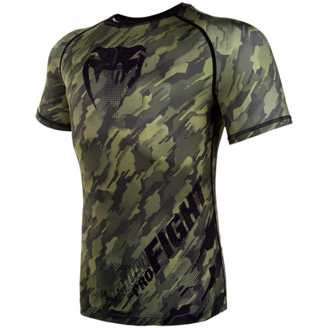 Рашгард Venum Tecmo Short Sleeves - Green | Фото 2