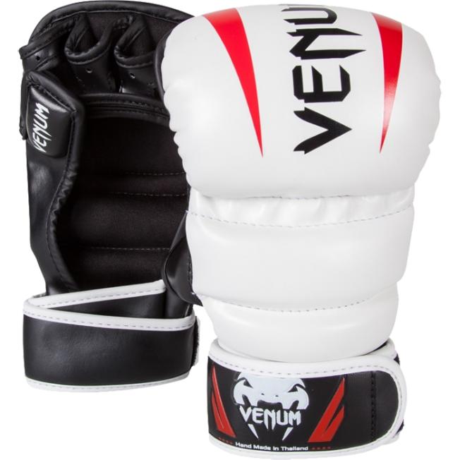 Гибридные Перчатки Venum Elite - Ice/Black/Red