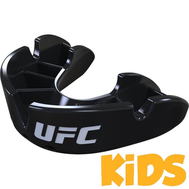 Детская боксерская капа Opro Bronze Level UFC - Black