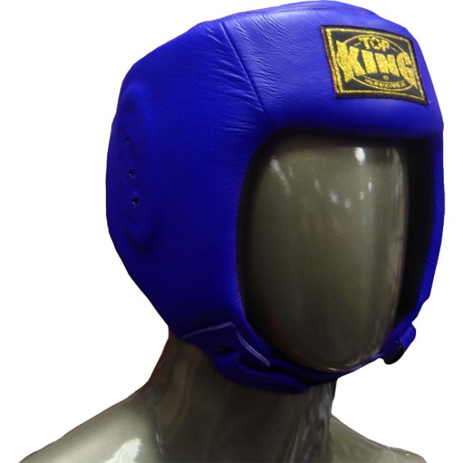 Открытый боксерский шлем Top King Boxing - Blue
