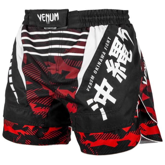 Шорты ММА Venum Okinawa 2.0 - Black/White-Red