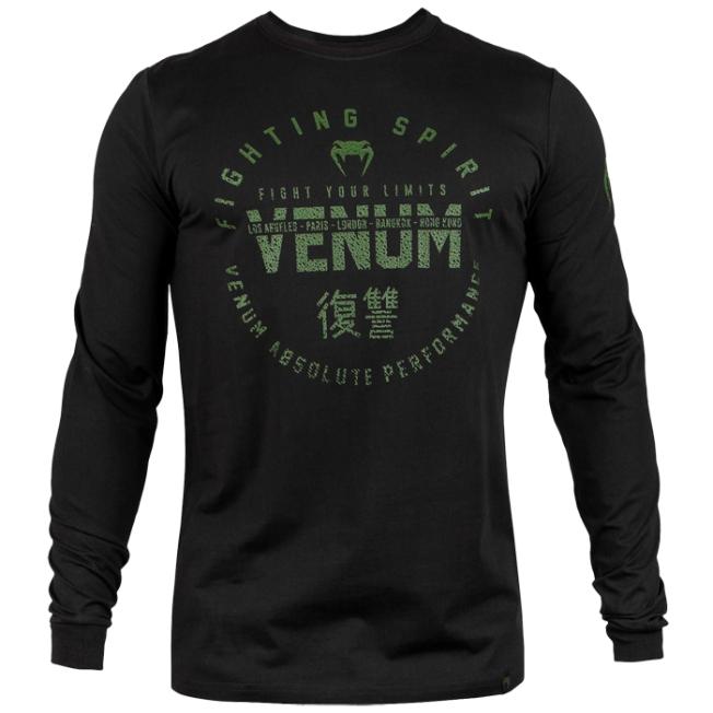 Лонгслив Venum Signature - Black/Green