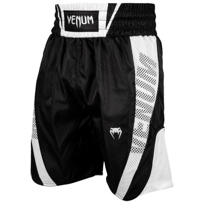 Боксёрские шорты Venum Elite 2.0 - Black/White