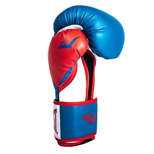 Боксерские перчатки Everlast Powerlock PU - Синий/Красный