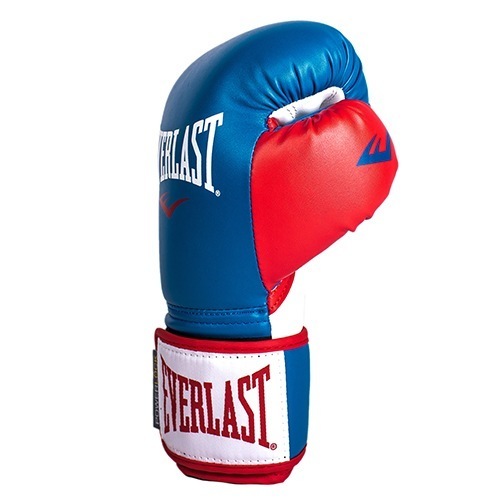 Боксерские перчатки Everlast Powerlock PU - Синий/Красный | Фото 1