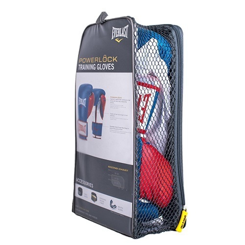 Боксерские перчатки Everlast Powerlock PU - Синий/Красный | Фото 2