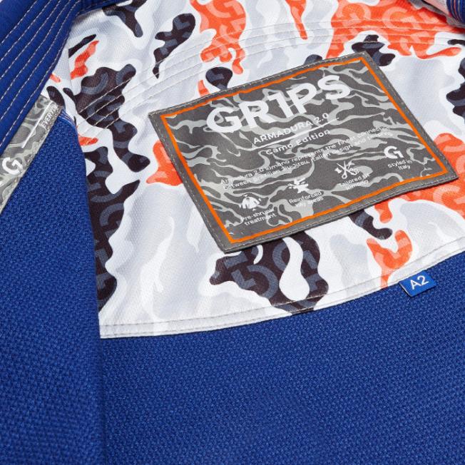Кимоно для BJJ GR1PS Armadura 2.0 - Blue | Фото 7