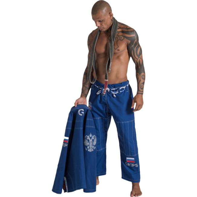 Кимоно для BJJ GR1PS World Series Russian - Blue | Фото 8
