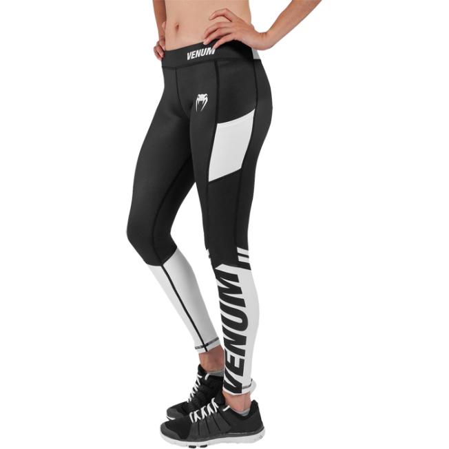 Компрессионные штаны женские  Venum Power 2.0 - Black/White