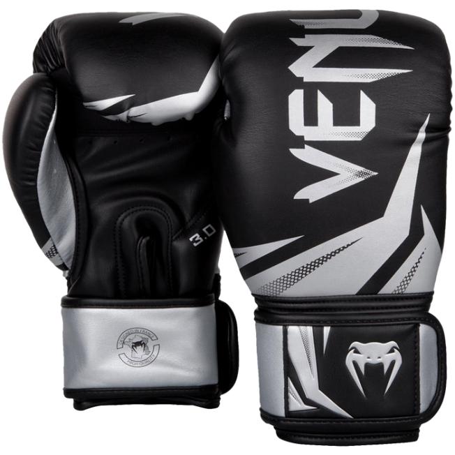 Боксерские перчатки Venum Challenger 3.0 - Black/Silver