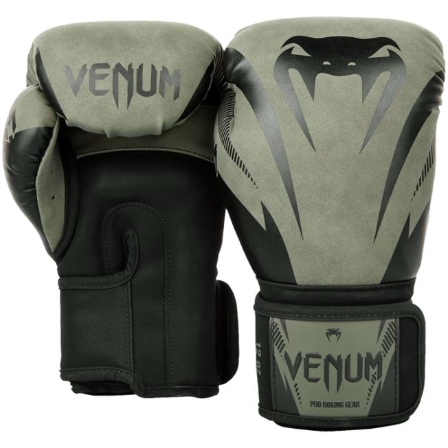 Боксерские перчатки Venum Impact - Dark Khaki/Black