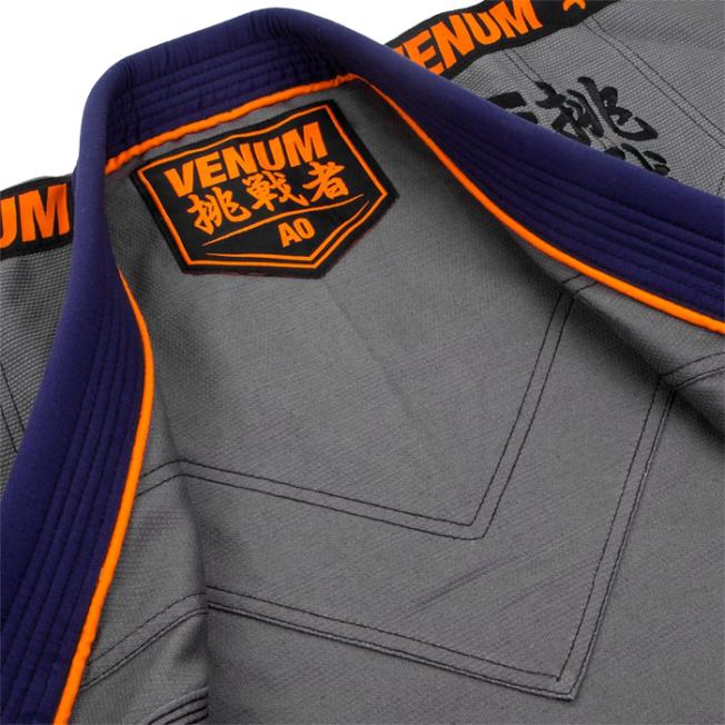 Кимоно для BJJ Venum Challenger 4.0 - Grey/Navy Blue | Фото 8