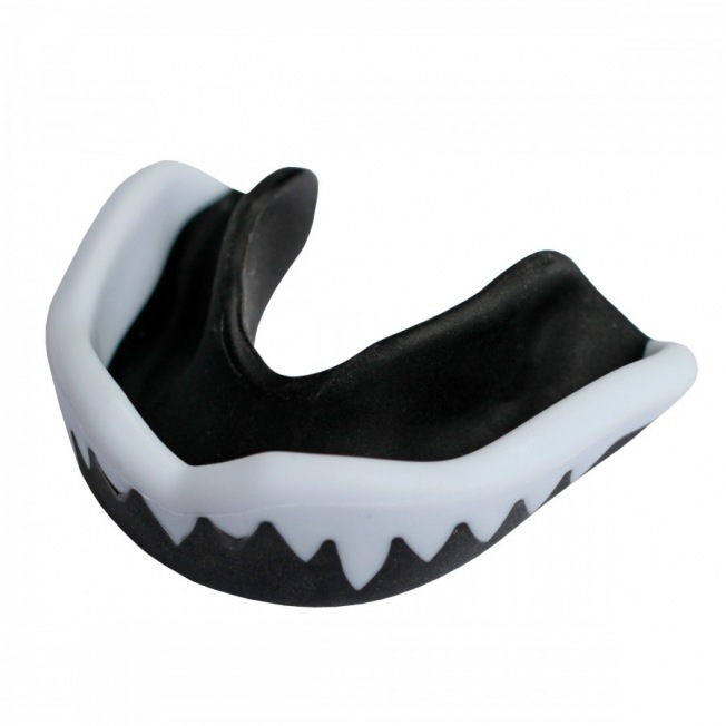 Капа боксерская Flamma Inferno - Black/White (16+) | Фото 1