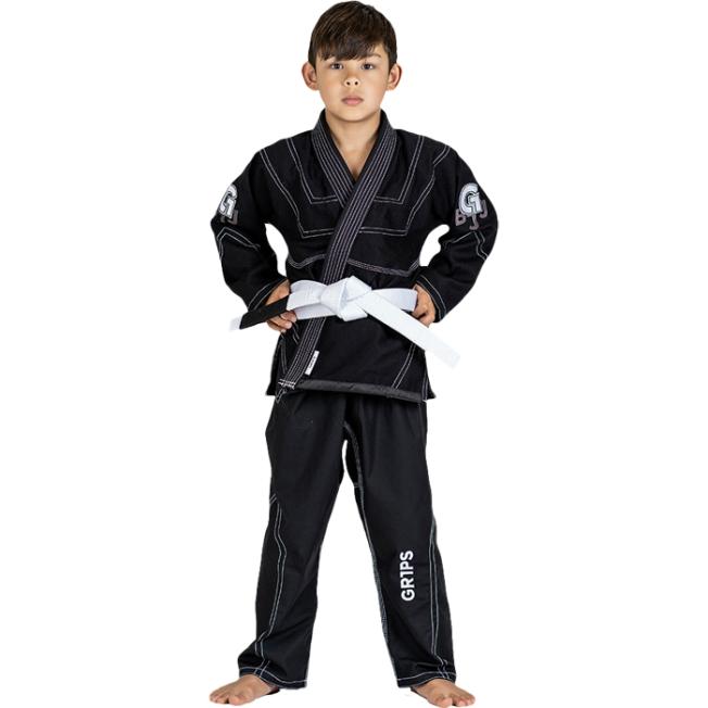 Детское кимоно для бжж GR1PS Leo Cor - Black