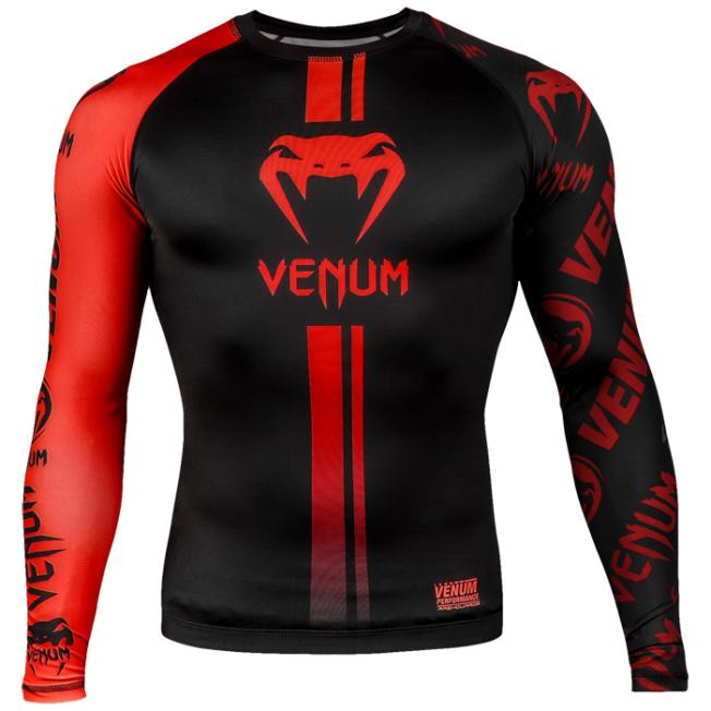 Рашгард Venum Logos LS - Black/Red