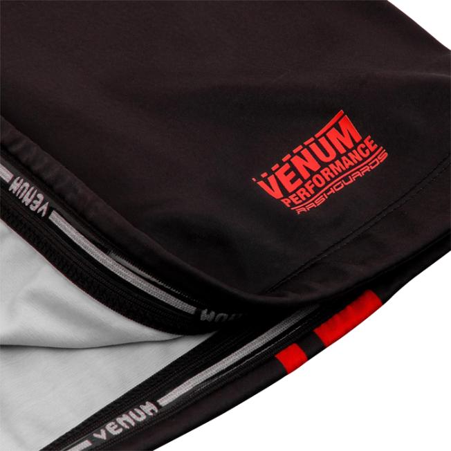 Рашгард Venum Logos SS - Black/Red | Фото 3