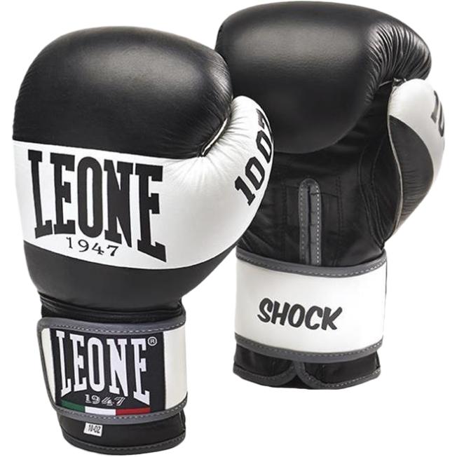 Боксерские перчатки Leone Shock - Black/White