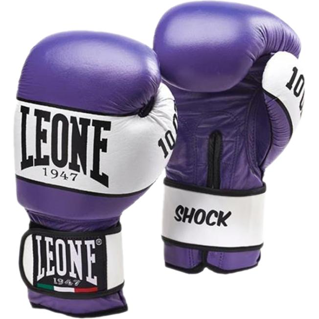 Боксерские перчатки Leone Shock - Purple/White
