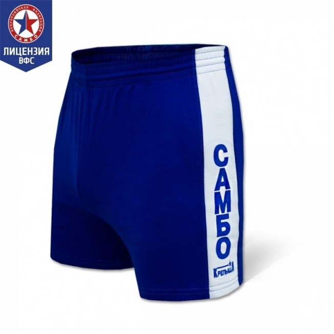 Шорты для самбо Крепыш Я Атака ВФС - Синие | Фото 1