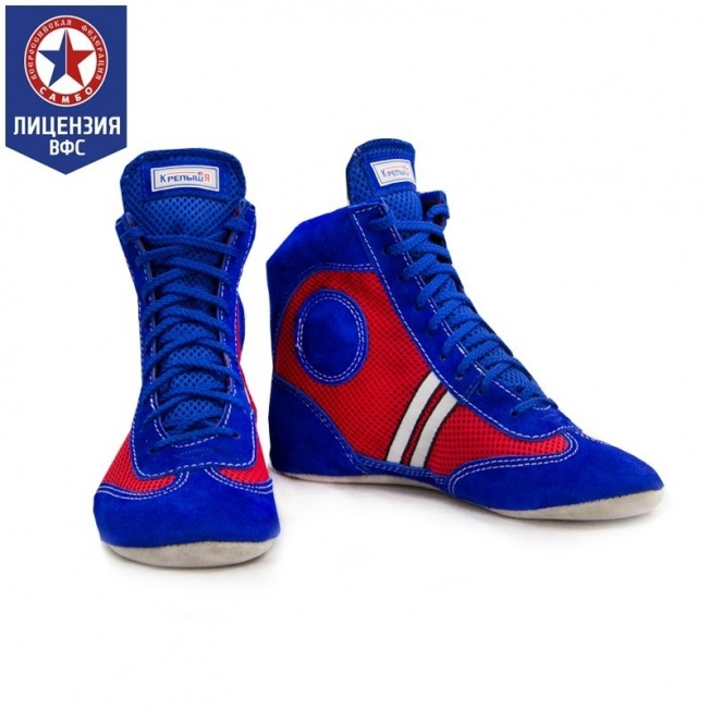 Борцовки для самбо Крепыш Я Атака ВФС - Син/Кр | Фото 1