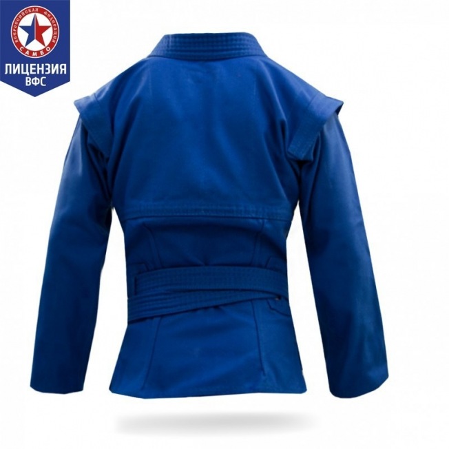 Куртка для самбо Крепыш Я Атака ВФС - Синяя | Фото 2