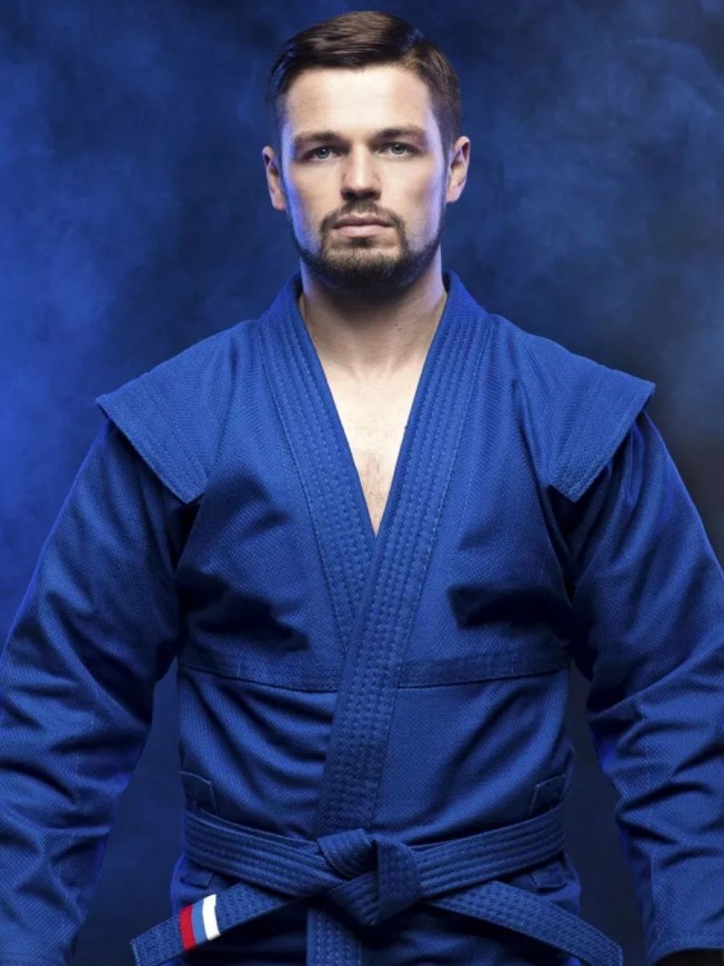 Куртка для самбо Крепыш Я Атака ВФС - Синяя | Фото 6