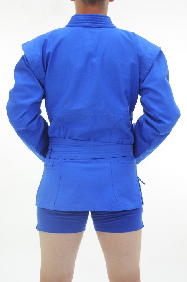 Детская куртка для самбо облегченная Крепыш Я - Синяя | Фото 2