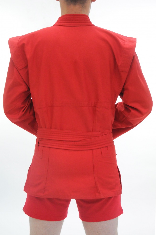 Детская куртка для самбо облегченная Крепыш Я - Красная | Фото 1