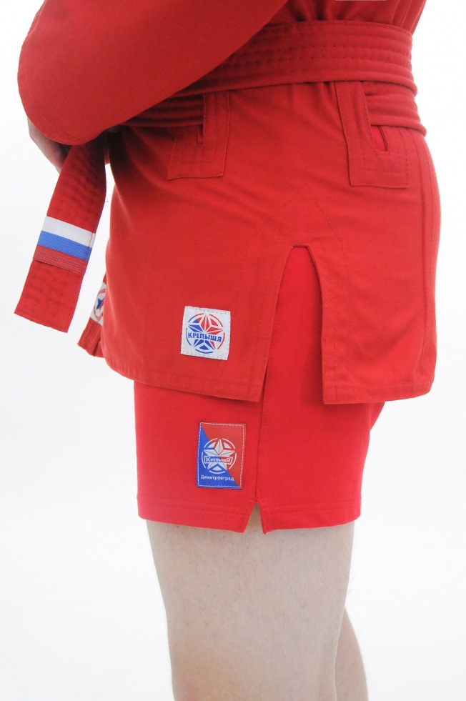 Детская куртка для самбо облегченная Крепыш Я - Красная | Фото 3