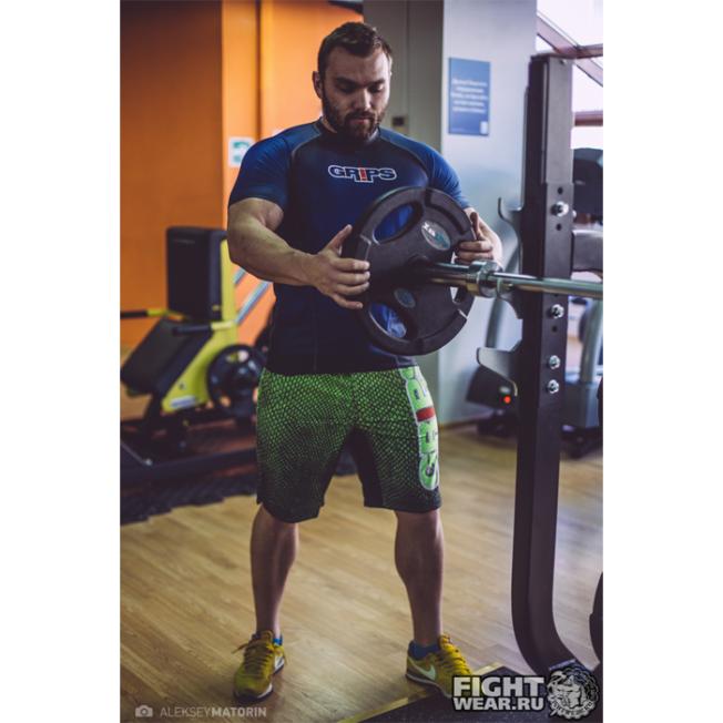 Шорты ММА Grips Green Snake | Фото 3