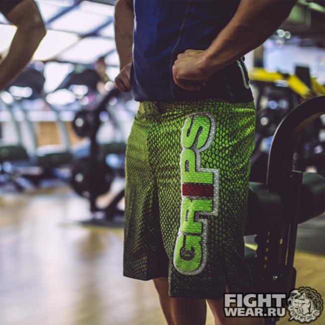 Шорты ММА Grips Green Snake | Фото 4